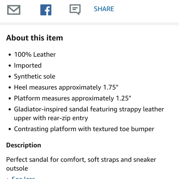 Eileen Fisher Sport Platform Black Leather Sandals Strappy sz 8 - Picture 4 of 8